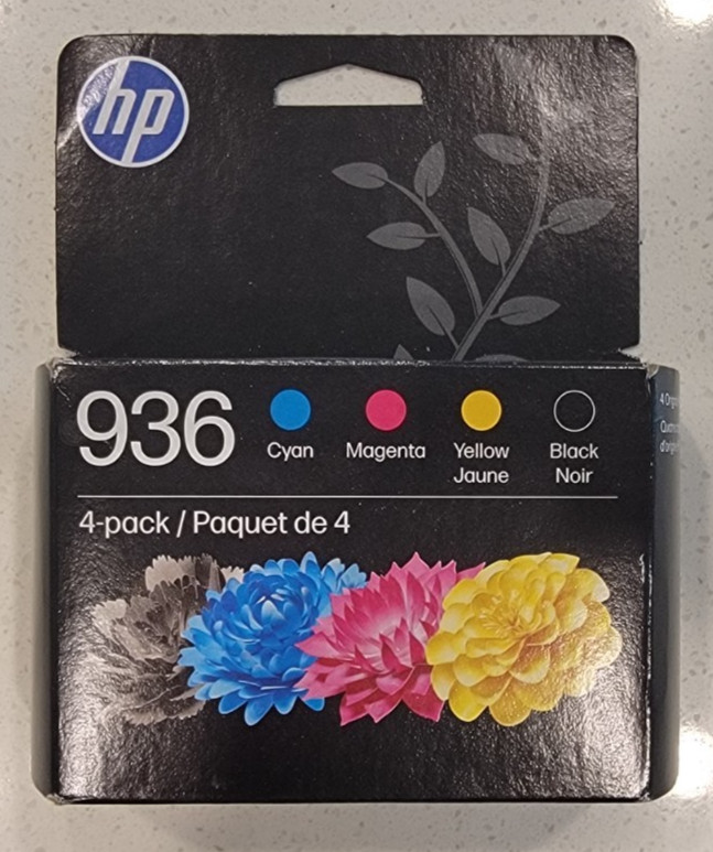 Genuine HP 936 6C3Z5LN CMYK Ink Set New in Sealed Box (JAN 2028)
