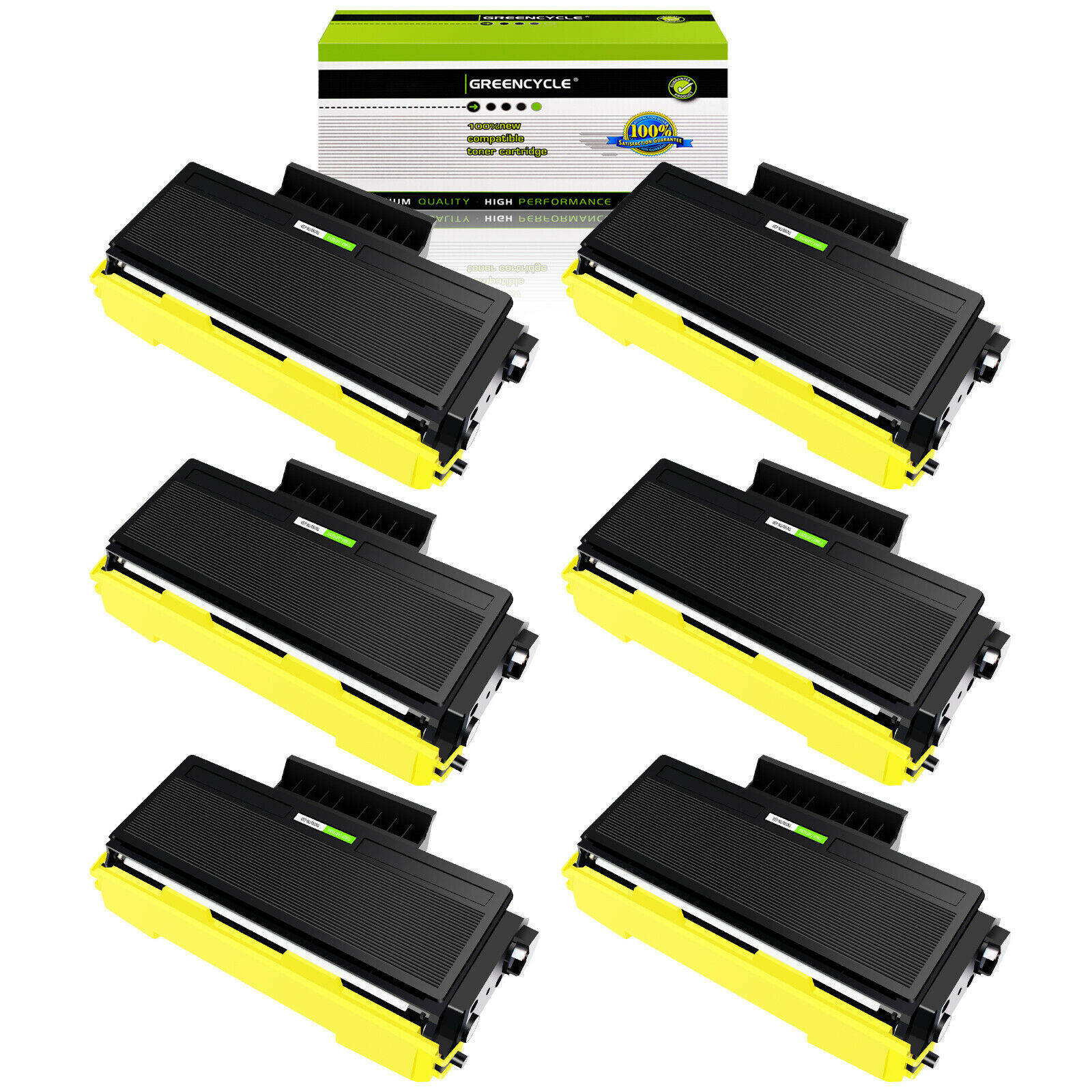6PK TN580 Toner Compatible for Brother HL-5240 HL-5250 MFC-8460N 8660DN DCP-8060