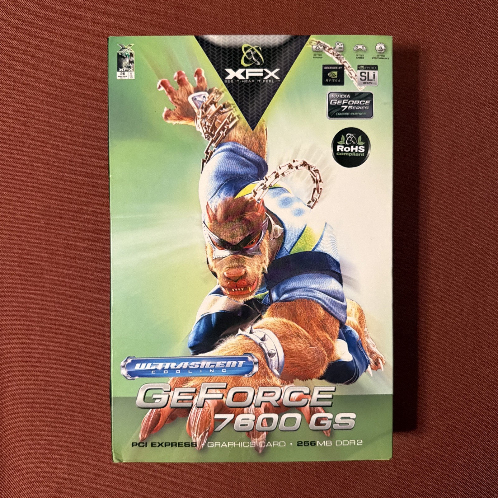 XFX Nvidia GeForce 7600 GS, 256MB 128BIT DDR2, AGP Graphics Card