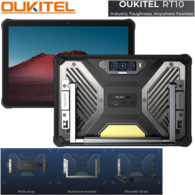 Oukitel RT10 5G Rugged Tablet PC Phone Android 15 Outdoor 25000mAh Dual SIM GPS