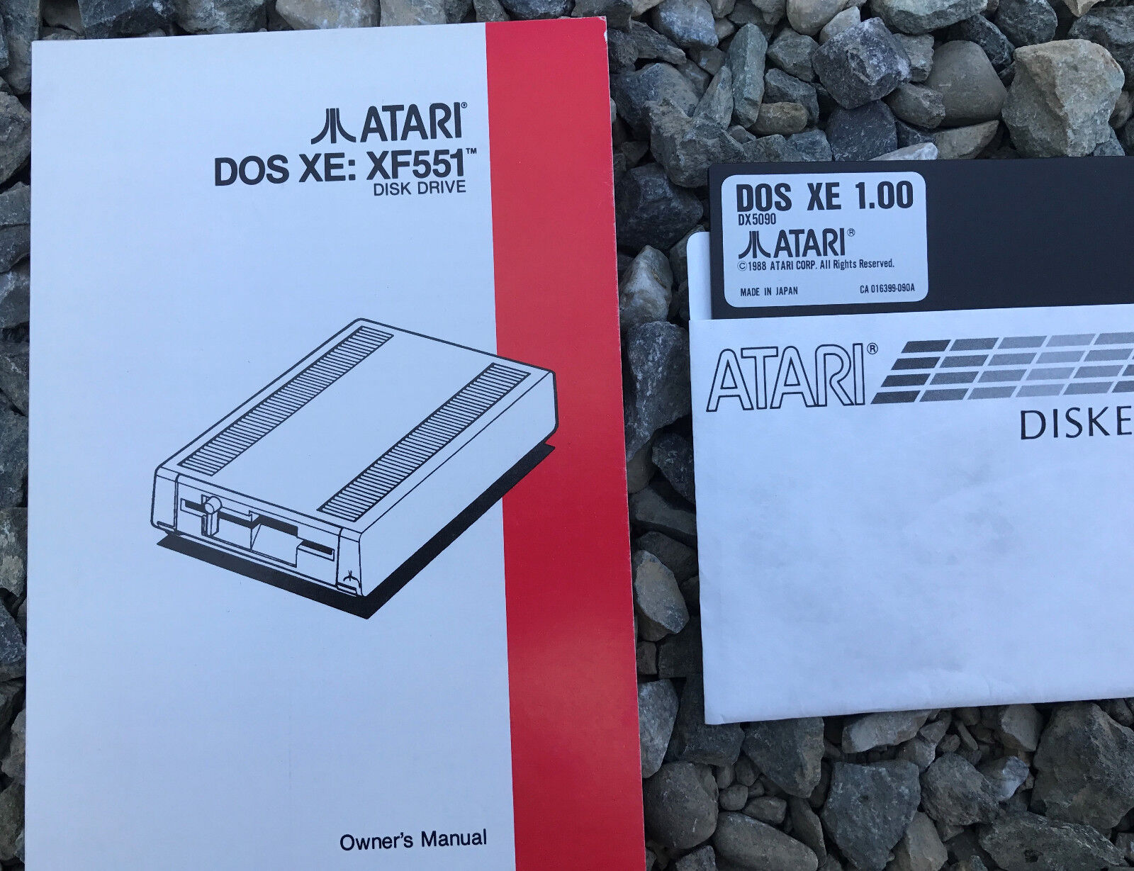 Atari OWNERS MANUAL for XF551 Disk Drive w/DOS XE DX 5090 NEW 800/XL/XE