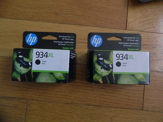 2025 GENUINE LOT 2 HP #934XL LARGE BLACK CARTRIDGES OfficeJet 6812 6230 6835 NEW