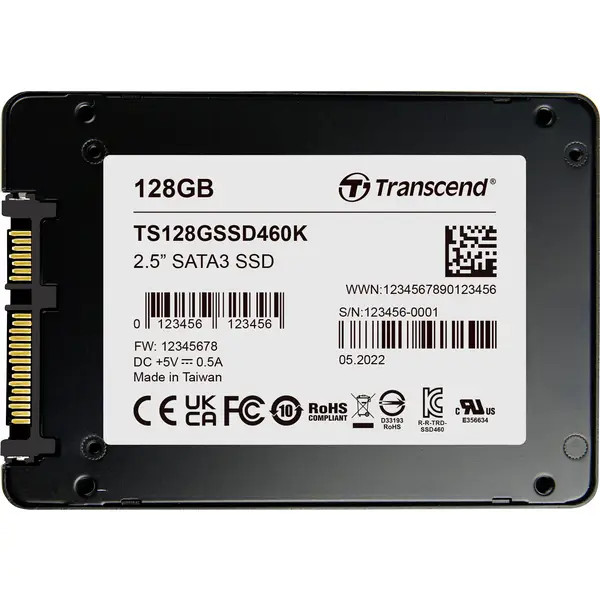 Transcend TS128GSSD460K-VS1 128GB Internal SSD Memory mSATA SATA III