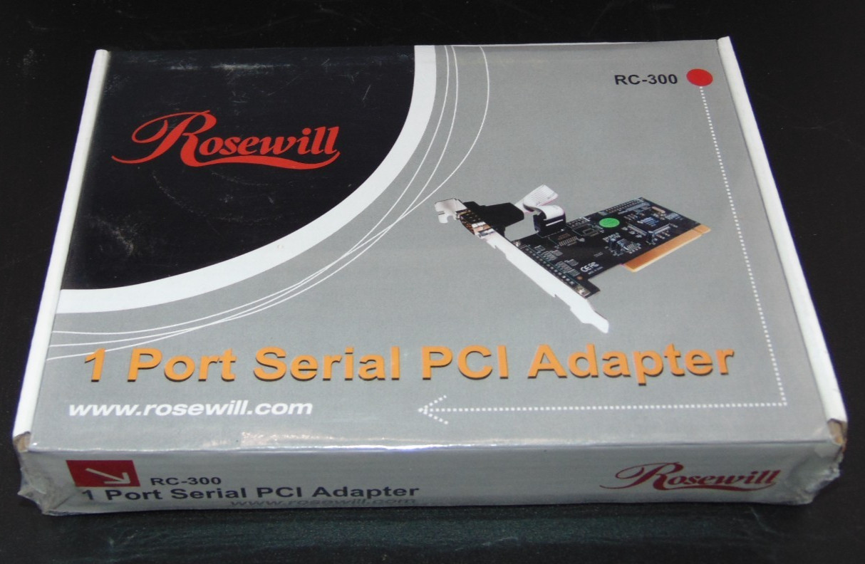Rosewill RC-300 1 Port Serial PCI Adapter - NEW Sealed Box