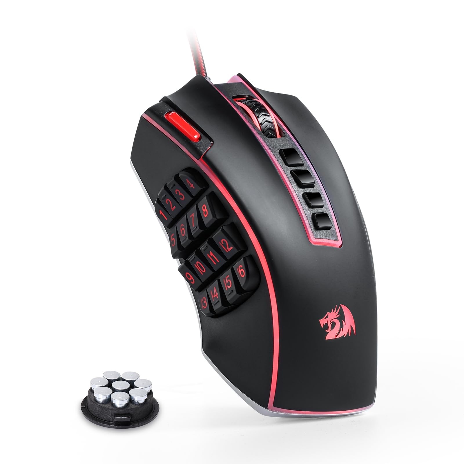 M990 Gaming Mouse, 32000 High Precision Wired Gamer Mouse w/23 Programmable