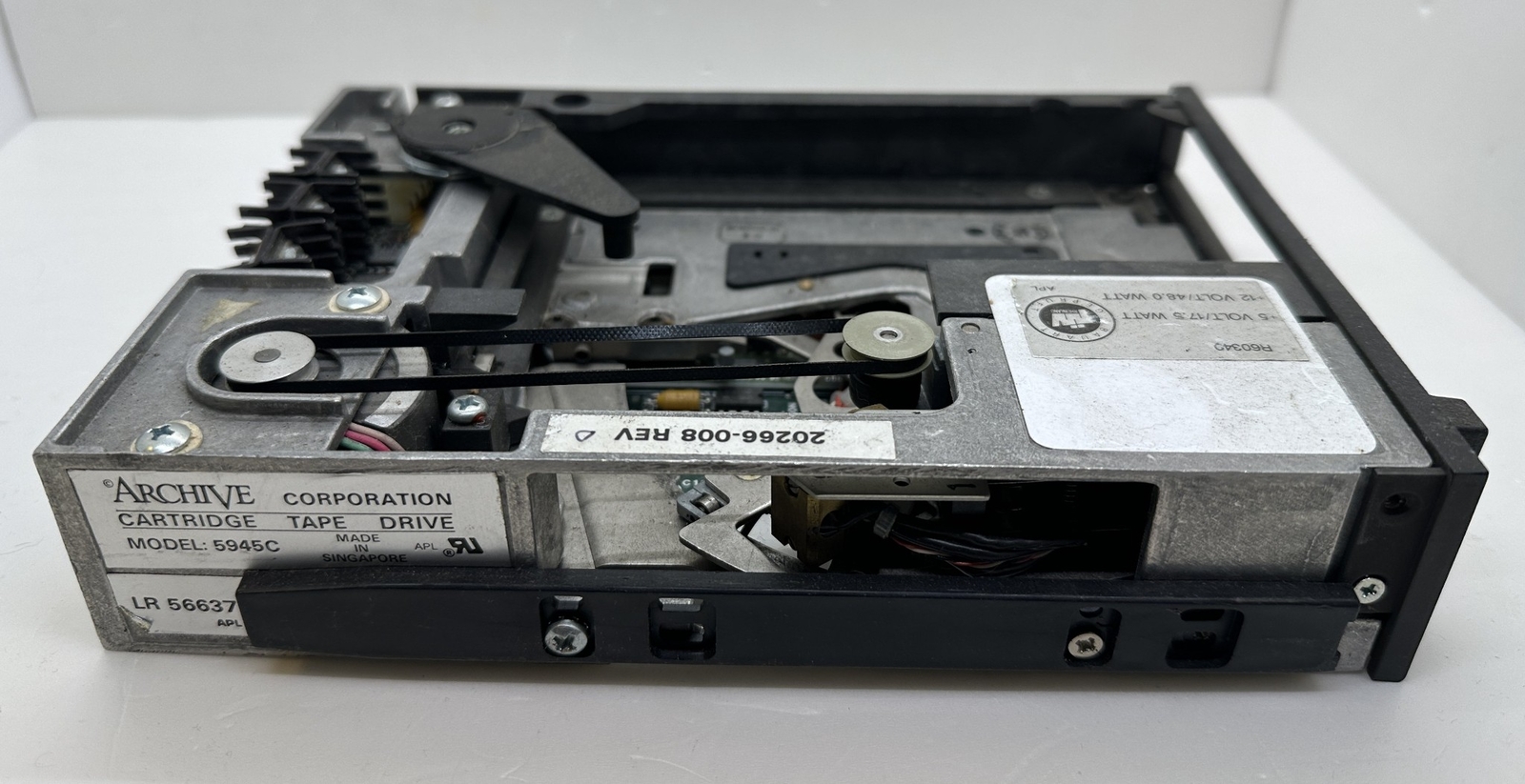 Archive Corporation Cartridge Tape Drive Black Bezel Model 5945C LR56637