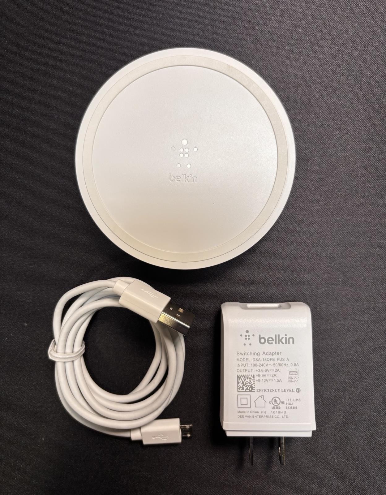 Belkin 10-Watt Quick Charge Wireless Charging Pad, White