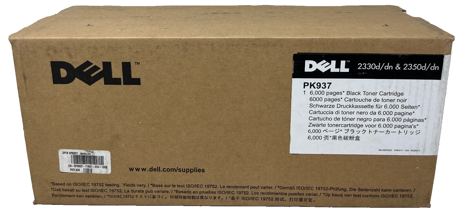DELL 593-10501 M797K Original Black Toner For 2230D/2230DN 3,500 Pages [B Box]