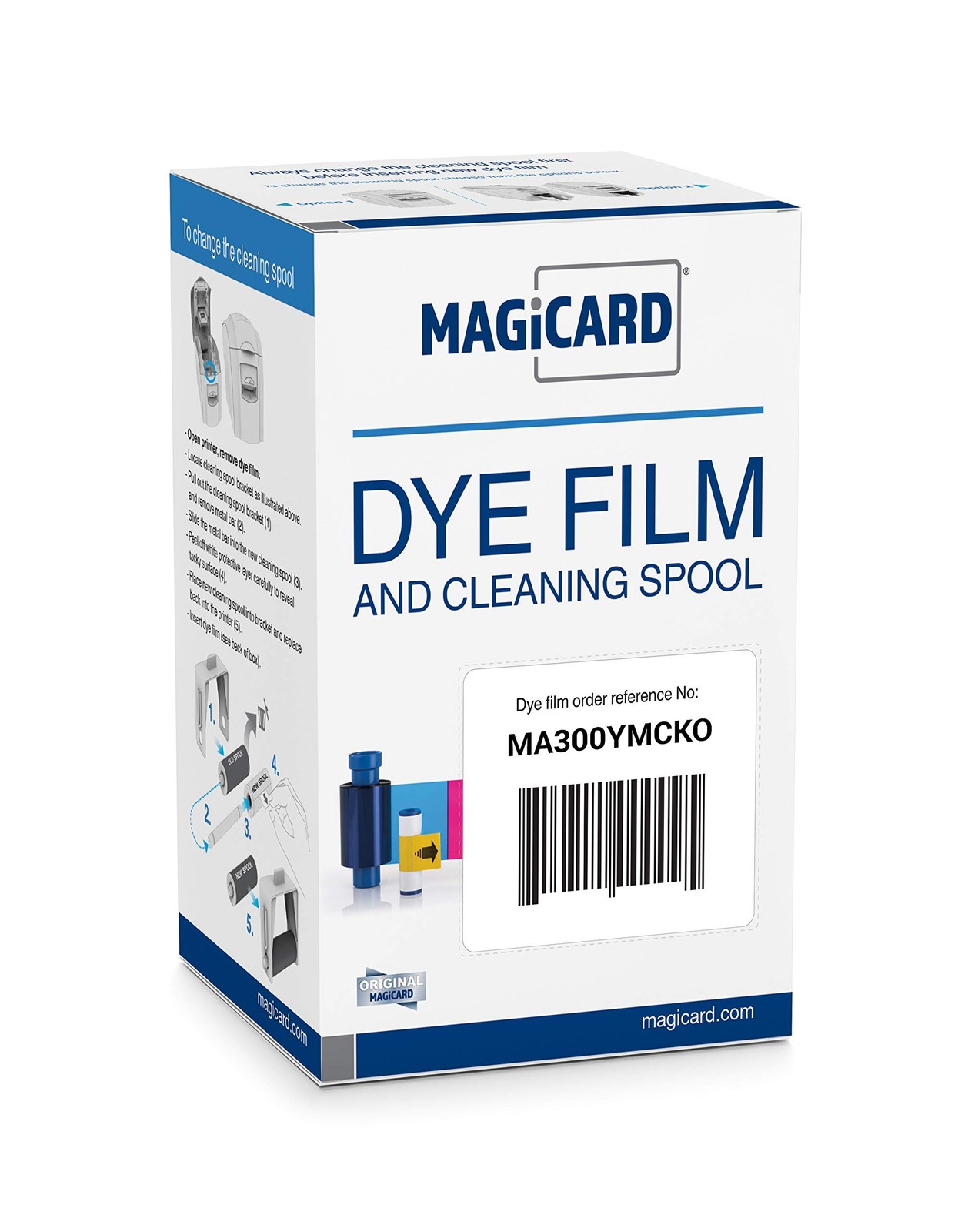 Genuine Magicard MA300YMCKO Color Ribbon for Enduro & Rio Printers,300 Images...
