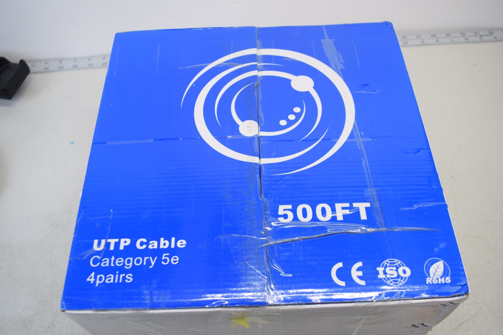 VIVO  Cat5e 4 pair LAN Ethernet Cable gray. Appears mostly full?