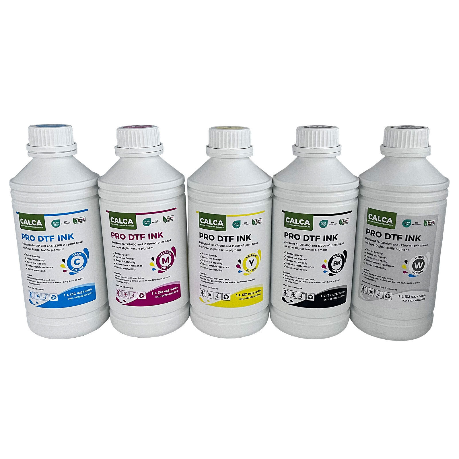CALCA PRO Direct to Transfer Ink for Epson Printhead Water-based DTF Ink 32oz 1L