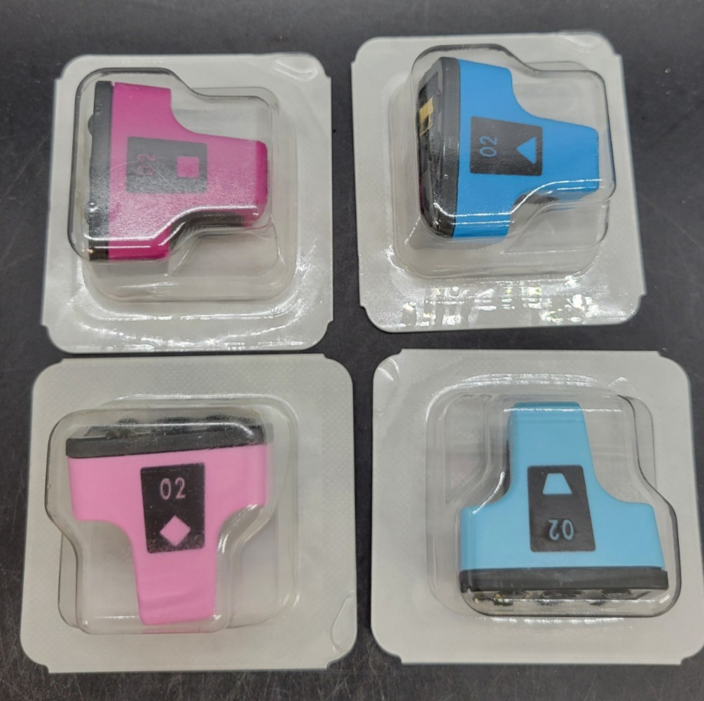 OEM HP- c8772 w ink -c8774w- c8775w- c8771w/ 02 ink cartridges