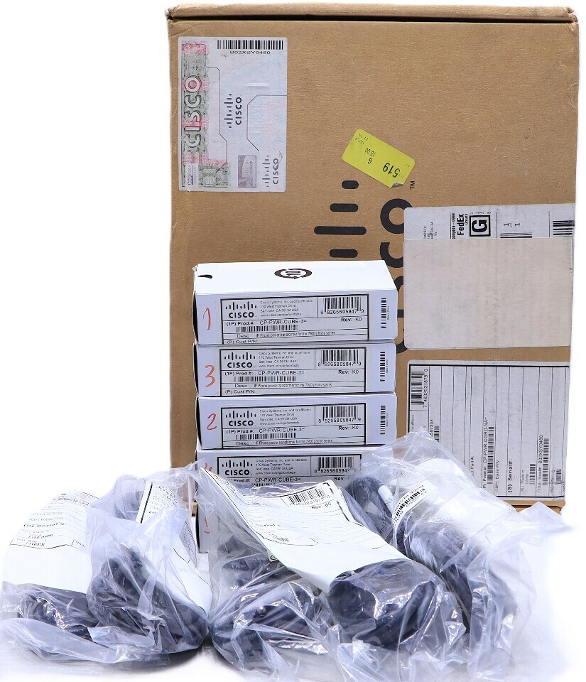 LOT OF (5) CISCO CP-PWR-CUBE-3 POWER SUPPLY ADAPTER FOR CISCO 7900 SERIES IP PHO
