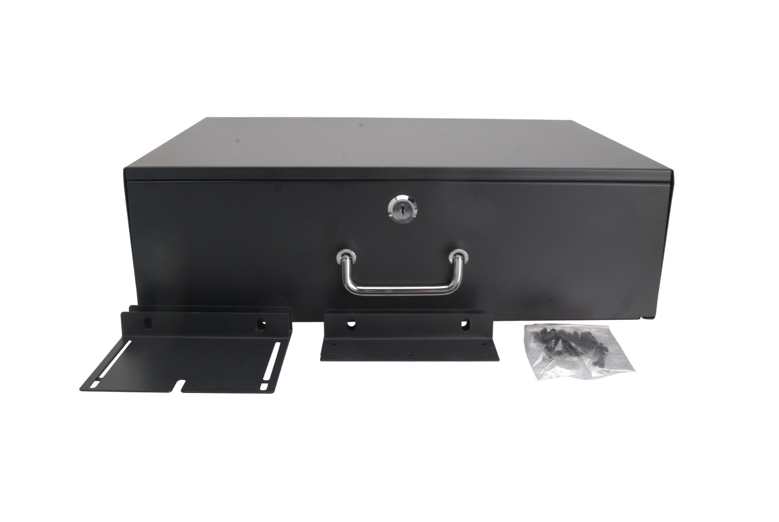 3U 19” Drawer Rack Mount, Deep Drawer, DJ or IT Equipment Storage Case w/Lock