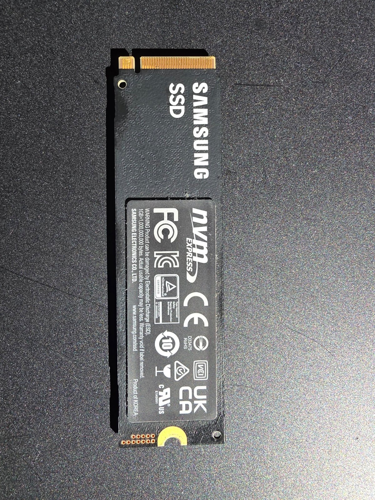 Samsung 980 PRO 1TB PCIe 4.0 NVMe M.2 SSD 97% Health Tested Wiped
