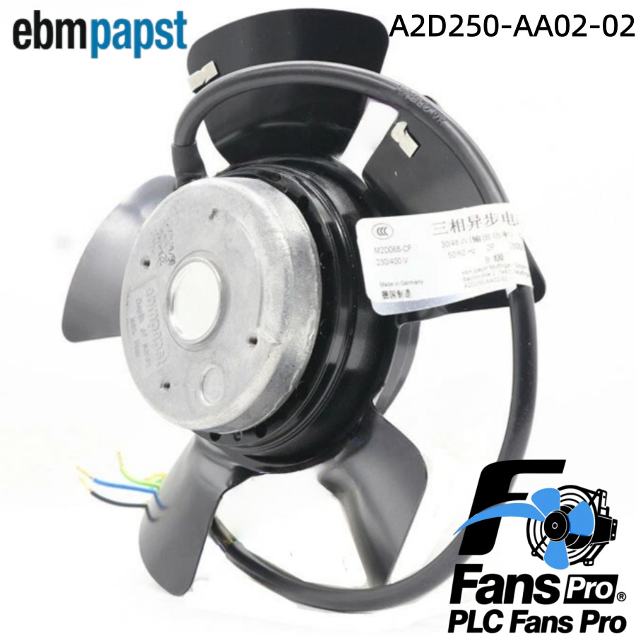 1PCS New Ebmpapst A2D250-AA02-02 400V 110W Large Air Volume Fan Fast Shipping