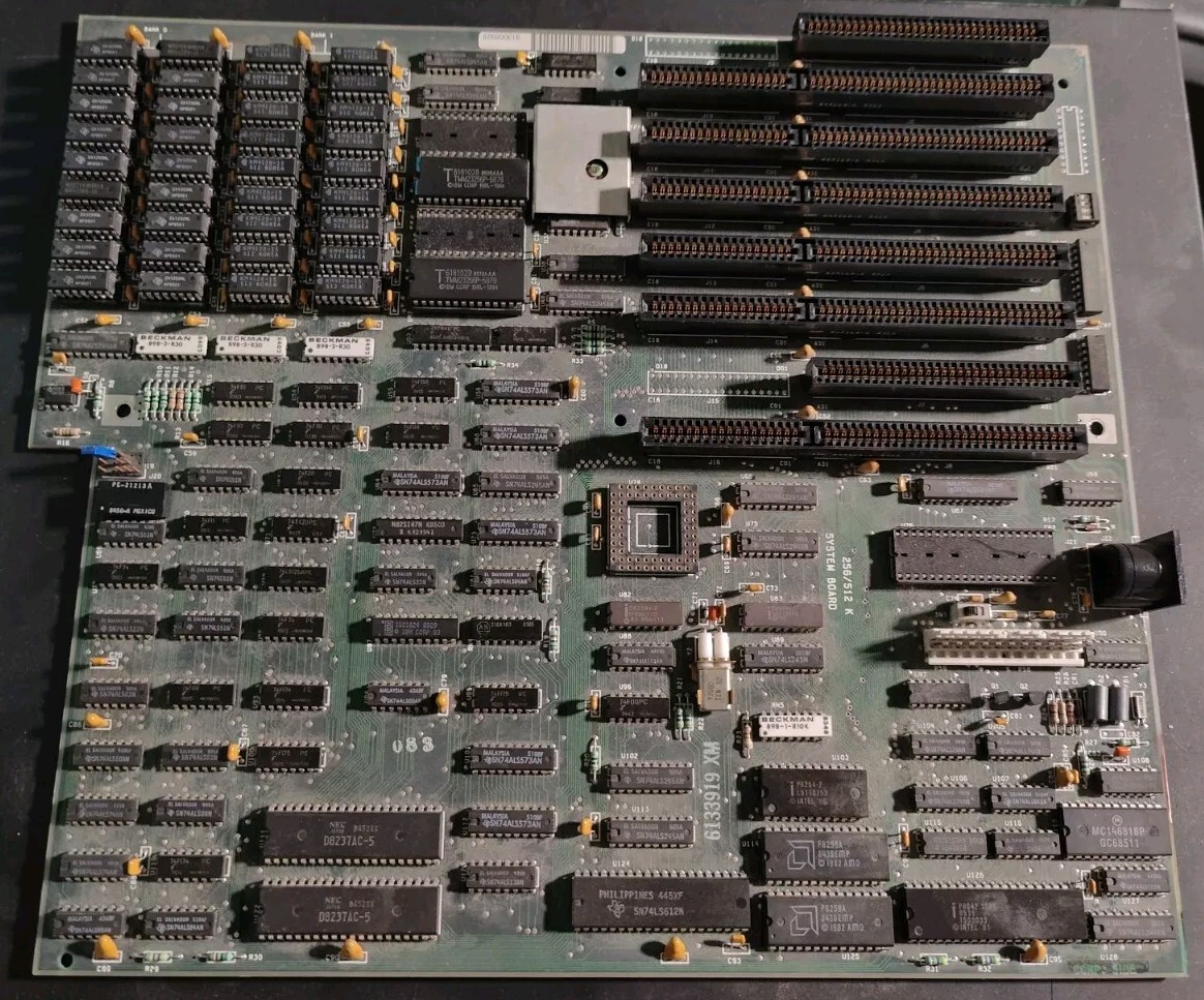 Vintage IBM 256/512 K System Board 6133919 XM Mother Board