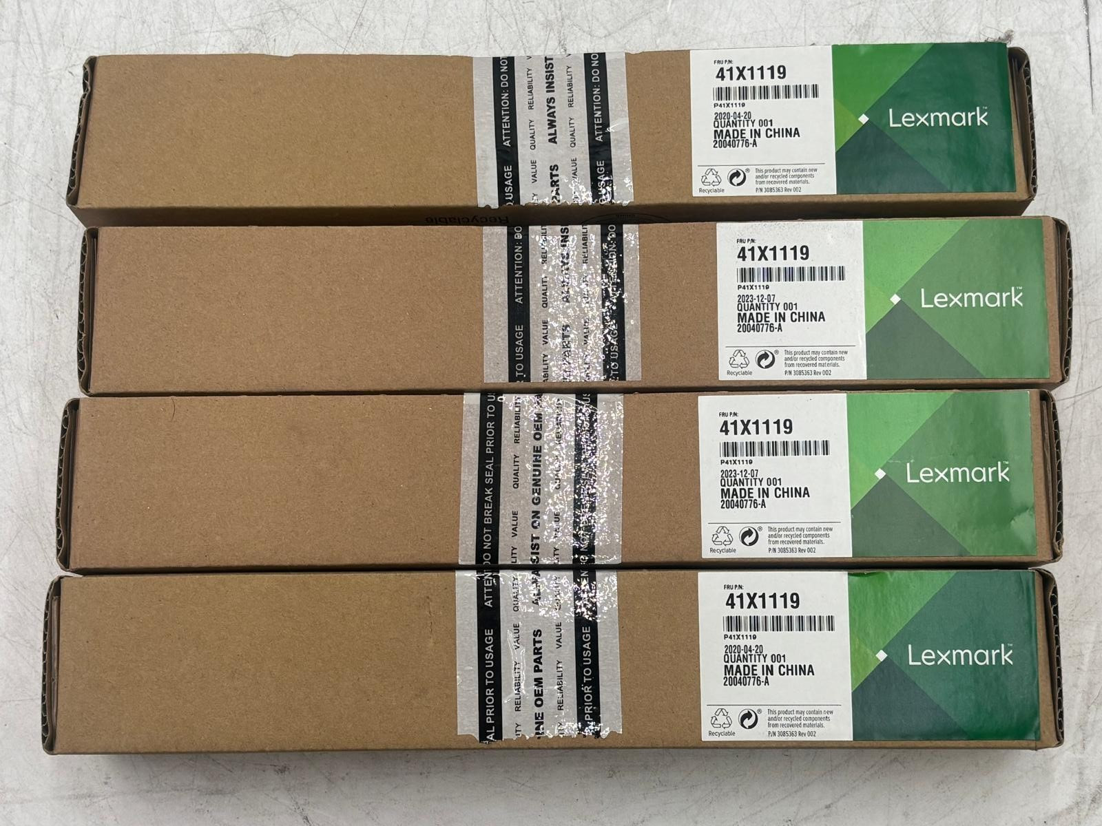 Lot of 4 41X1119 Lexmark Genuine OEM Separator Pad - New