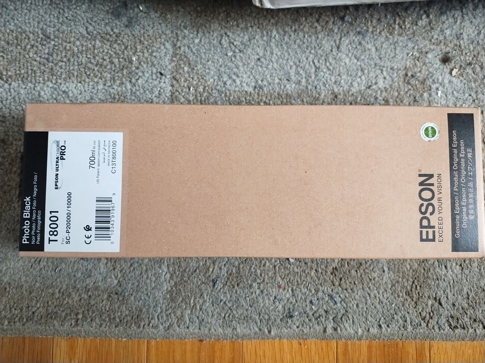 2026 Genuine Epson T8001 Photo Black Ink SureColor SC-P10000 SC-P20000 Sealed