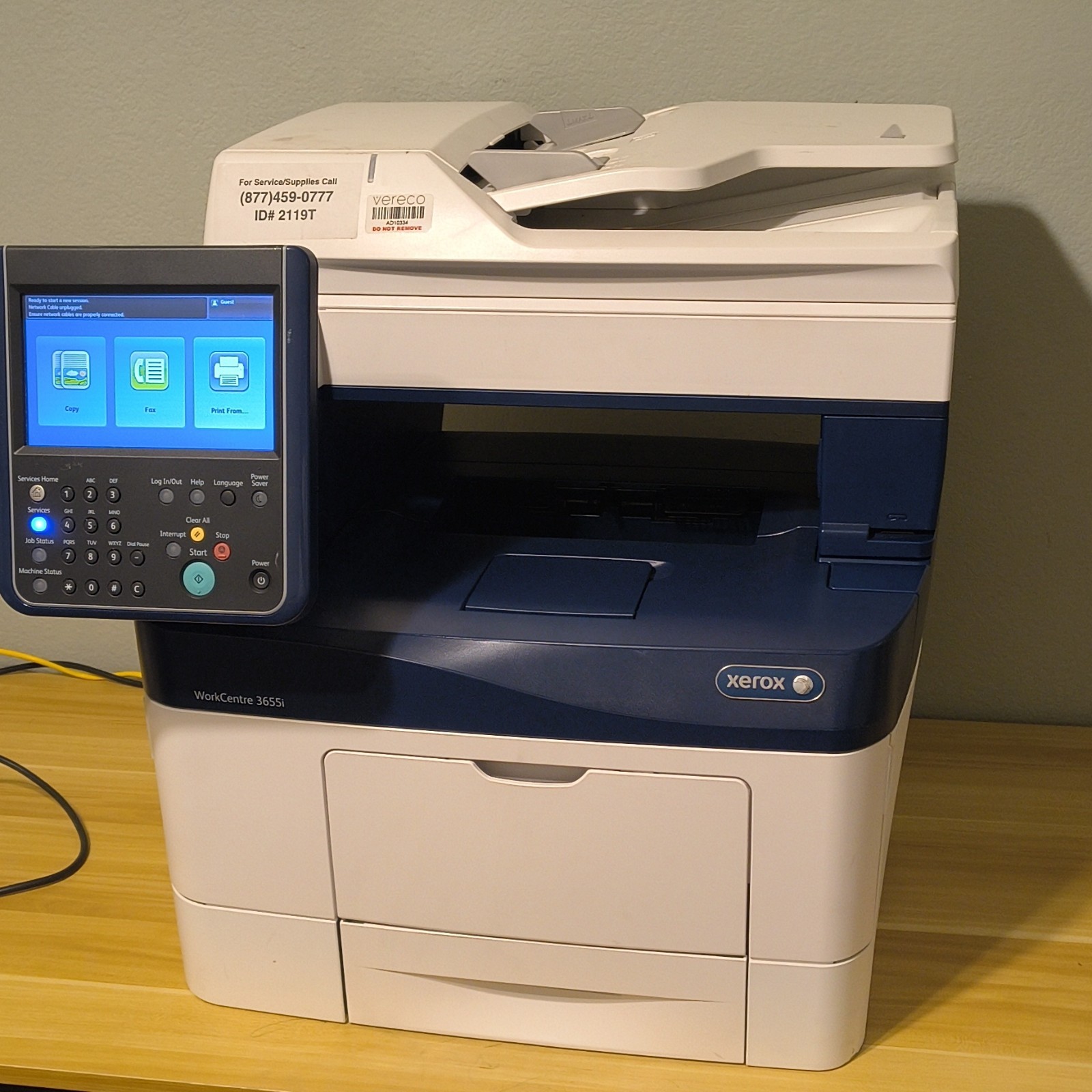 Xerox WorkCentre 3655i Laser All-In-One Printer Scanner Copier Fax Black & White