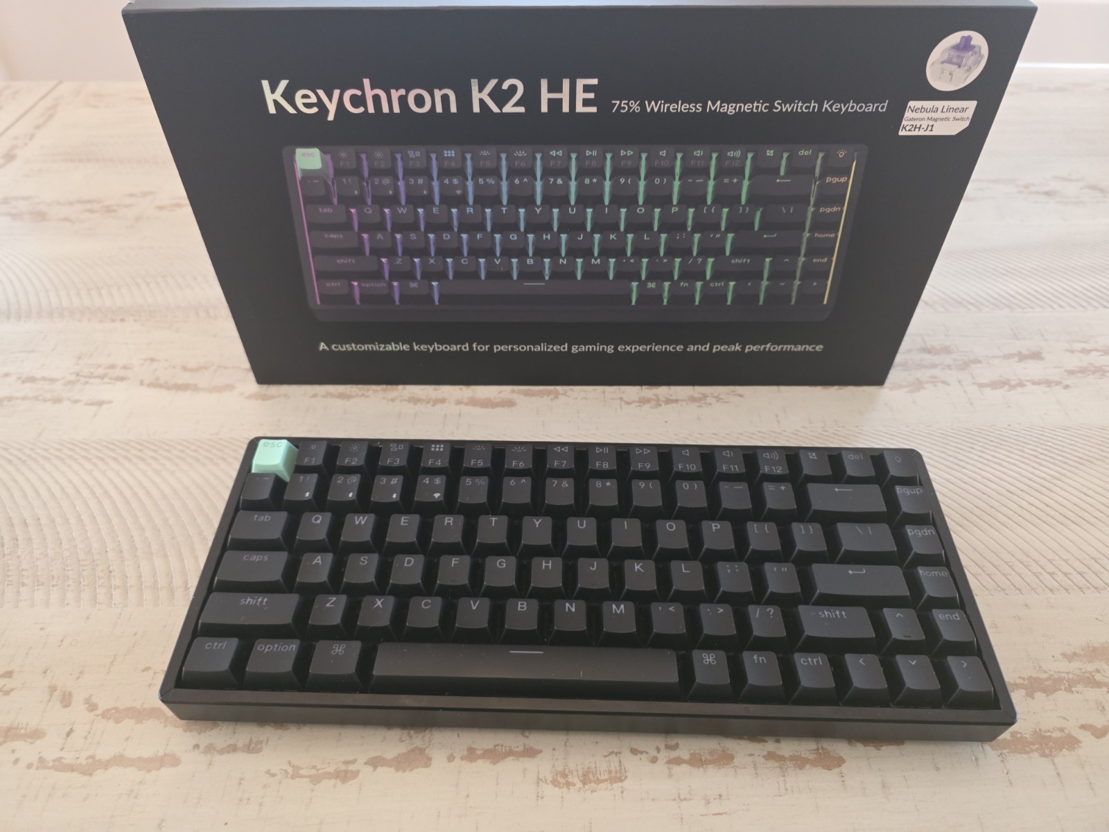 Keychron K2 He Mechanical Keyboard with Rapid Trigger 75% Gateron Magnetic