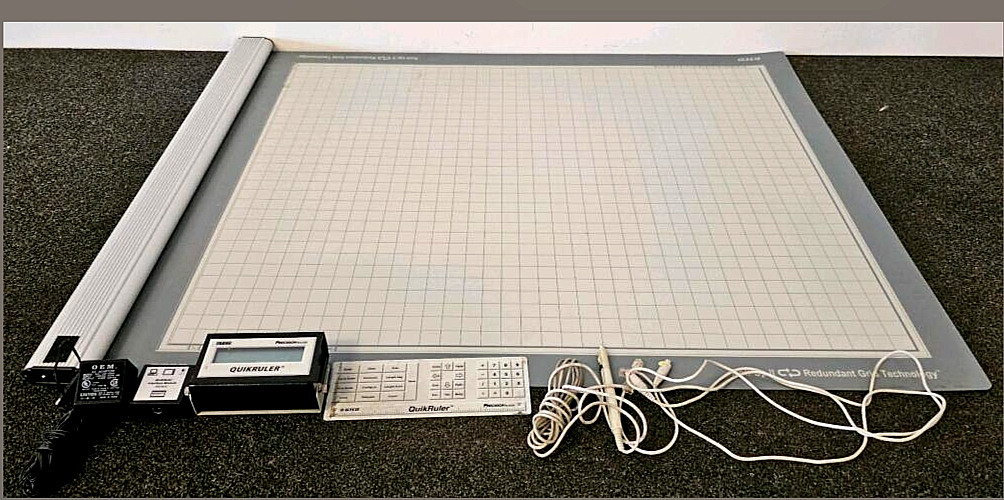 GTCO Calcomp Roll-up II 2 USB 36 x 30 Digitizer w/ Pen Keypad Power Supply WORKS