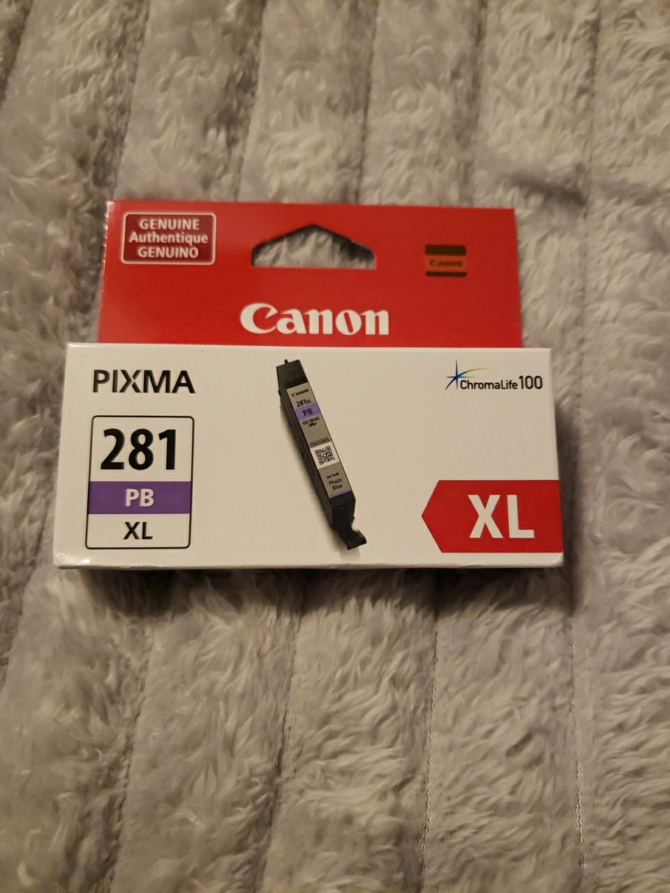 Genuine Canon Pixma CLI-281 XL PB High Yield Ink Cartridge Photo Blue CLI-281XL