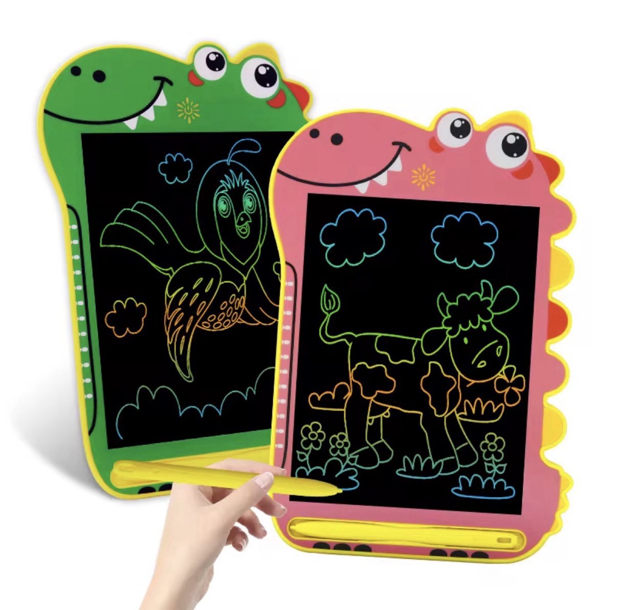 LCD Writing Tablet for Kids, 8.5 Inch Colorful Doodle Board Drawing Table [BLUE]