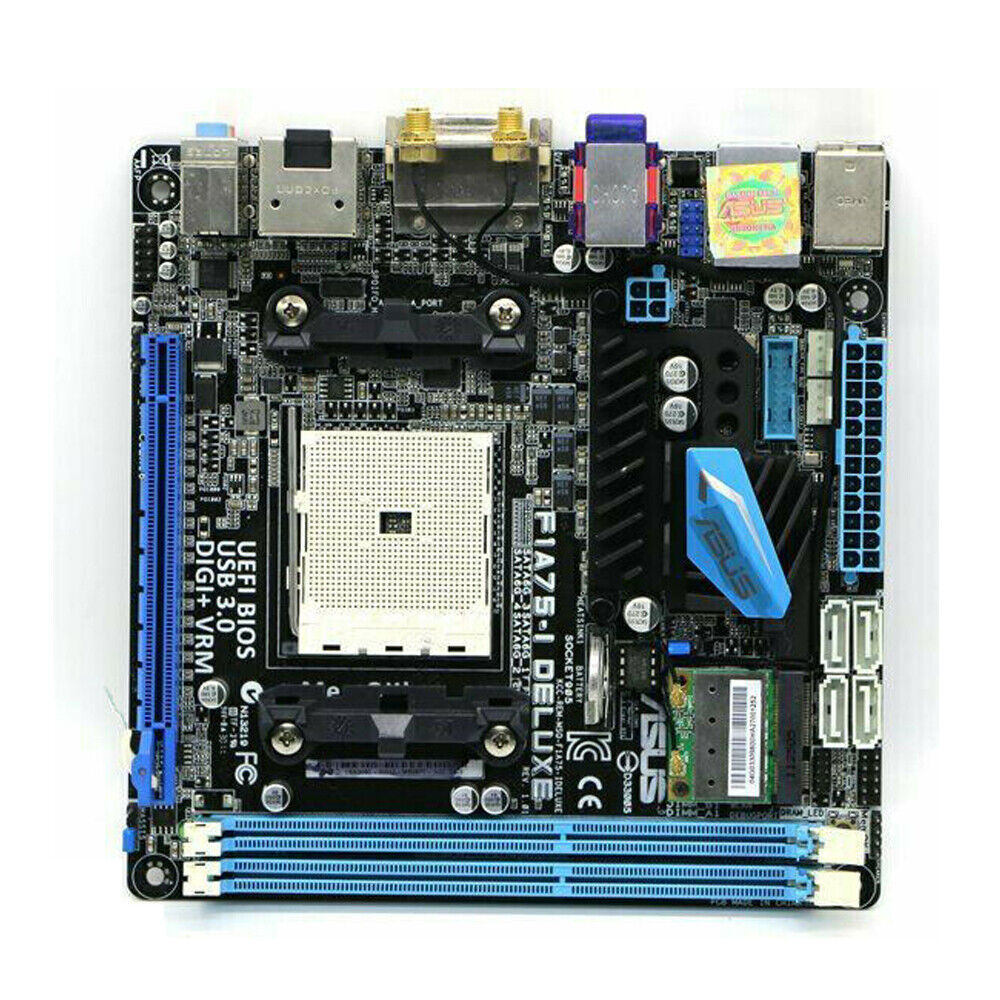 For Asus F1A75-I Deluxe FM1 Mini ITX A75 Motherboard 100% Tested