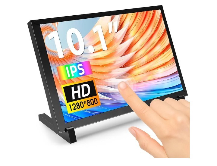 ELECROW 10.1 Inch Touchscreen Monitor, 1280x800 IPS LCD HD Display New