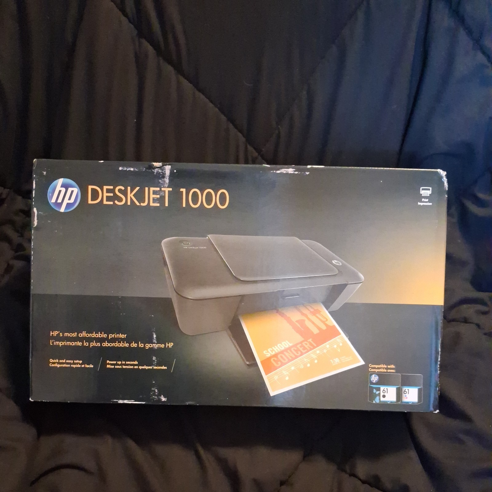 HP DeskJet 1000 Standard Inkjet Printer J110a Brand New In Box Factory Sealed