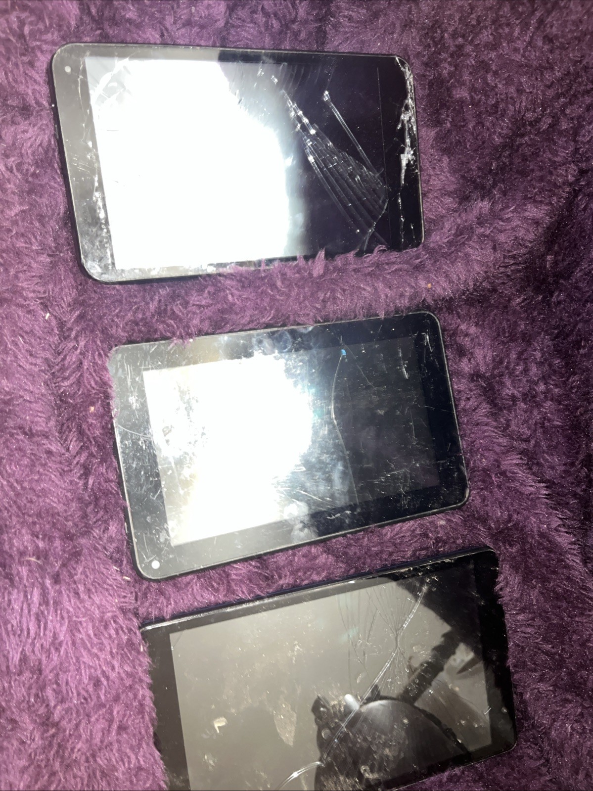3 Broken Tablets - Parts Or Repair - *AS-IS* *READ DESCRIPTION*