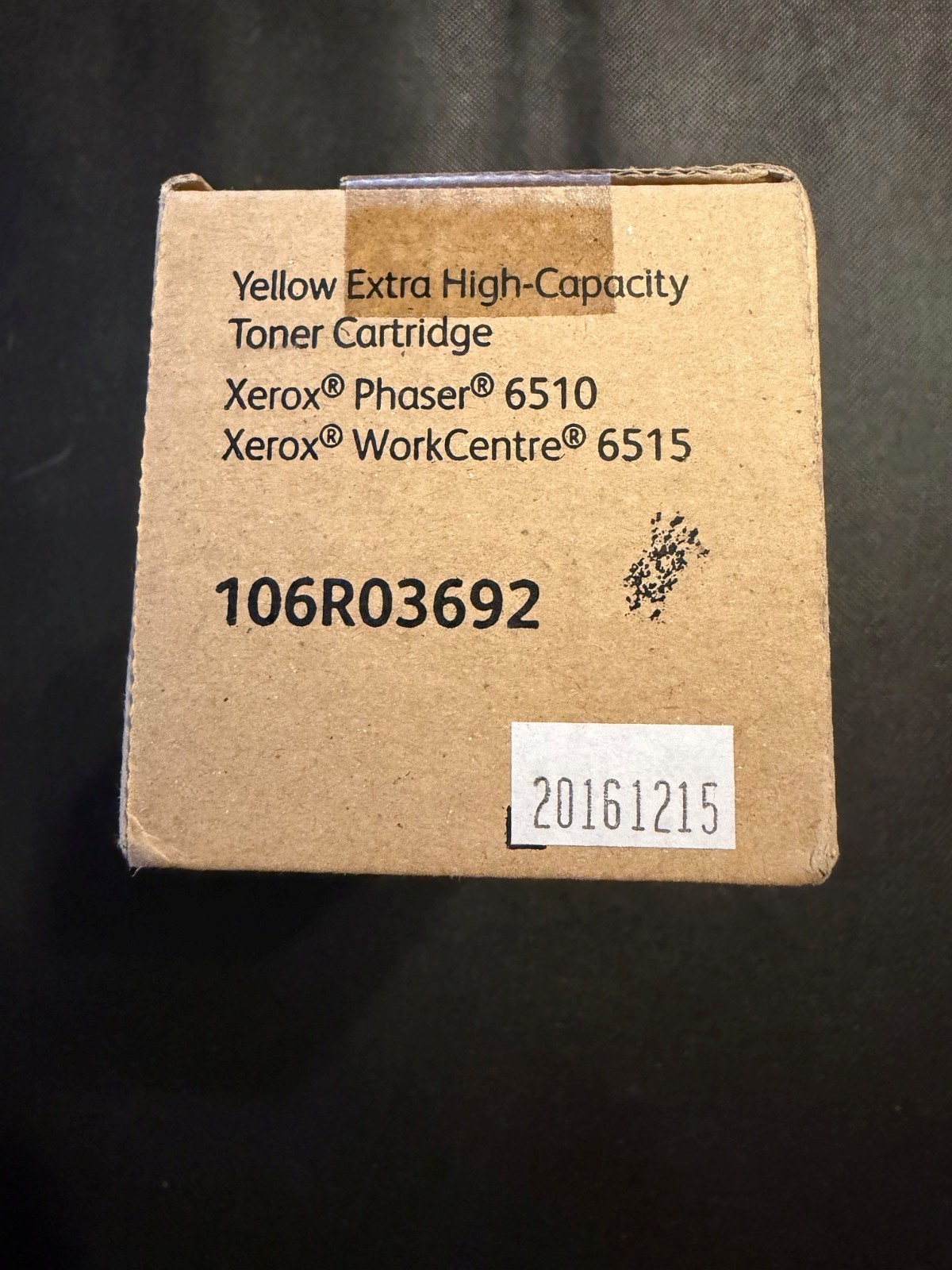 Genuine Xerox 106R03692 Yellow Extra High Capacity Toner Cartridge 6515 6510 NIB