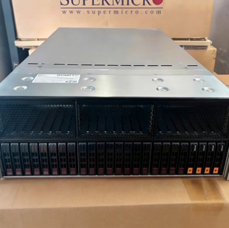 Supermicro AS4124GS-TNR 24x2.5" Server Barebone,4 NVMe Slots,Dual 2000W PSU