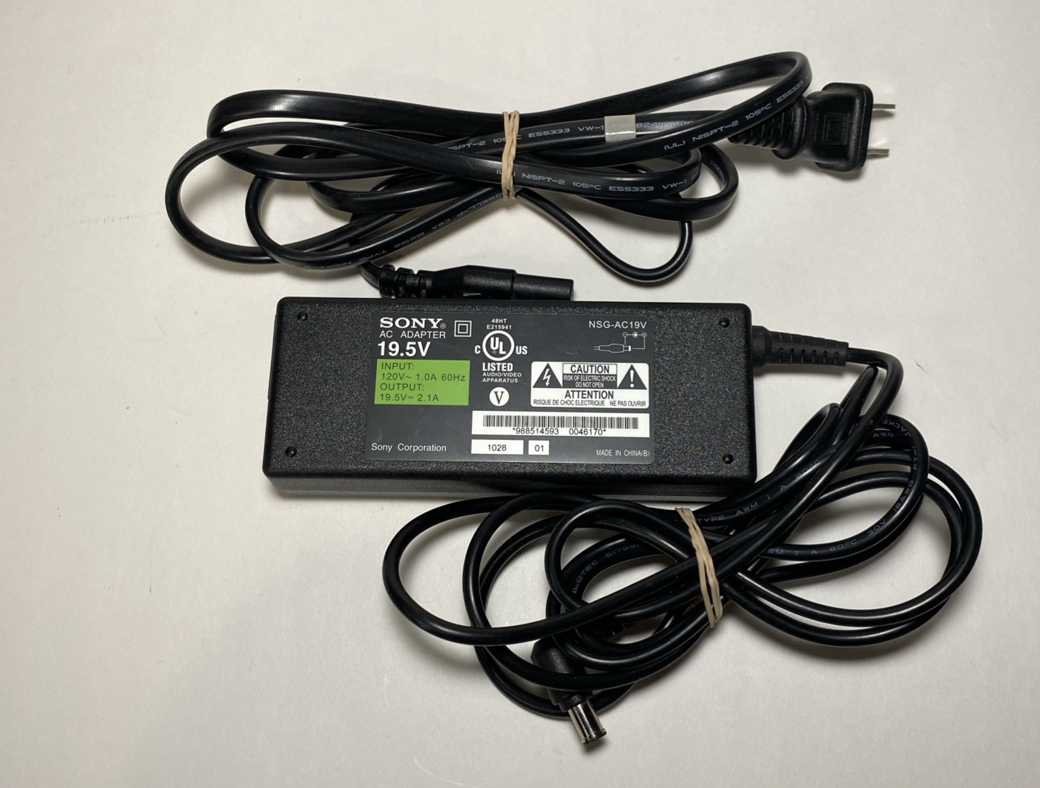 Sony NSG-AC19V AC Adapter 19.5V For Google TV NSZ-GT1 Genuine Original