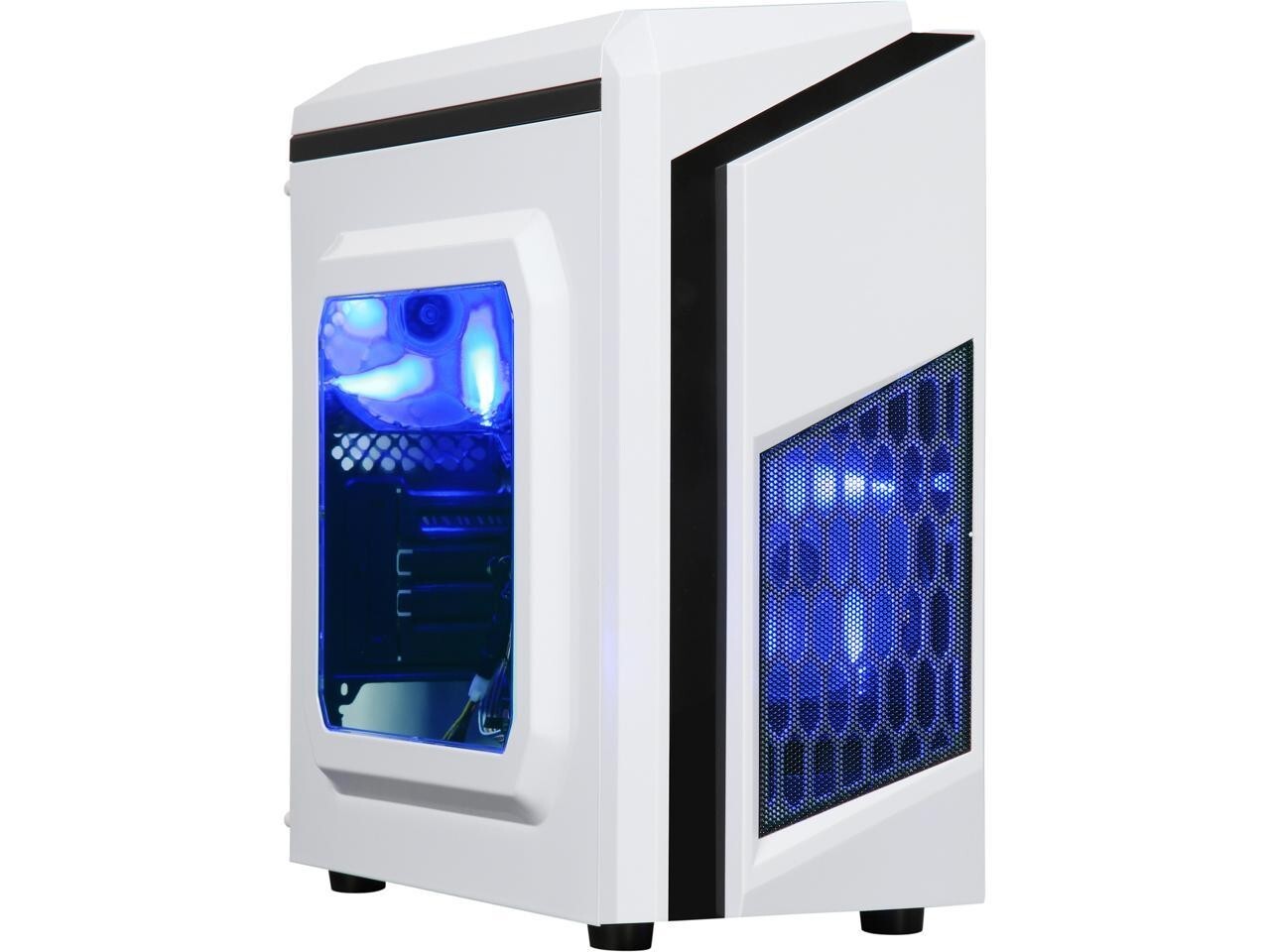 Gaming Computer Custom PC Desktop AMD Ryzen Radeon 32GB RAM 500GB SSD White PC