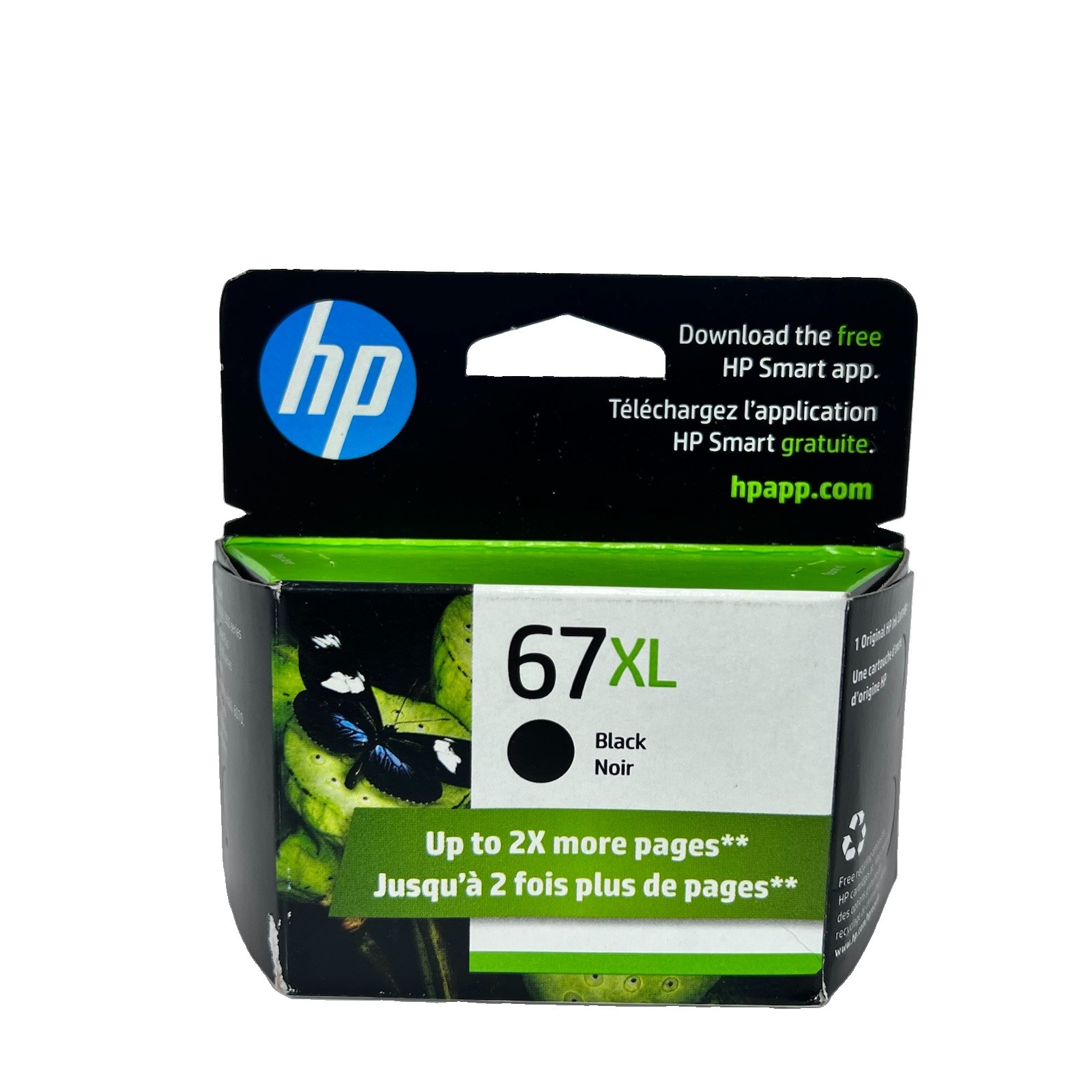 New Genuine HP 67XL 3YM57AA Black Ink Cartridge OEM Original Sealed Exp 2027