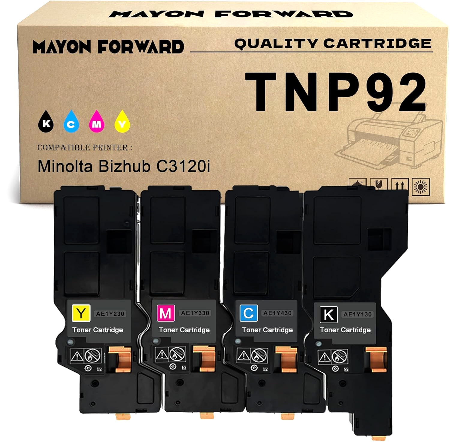 TNP92 Toner Cartridge for Konica Minolta Bizhub C3120i AE1Y130 AE1Y230 AE1Y330