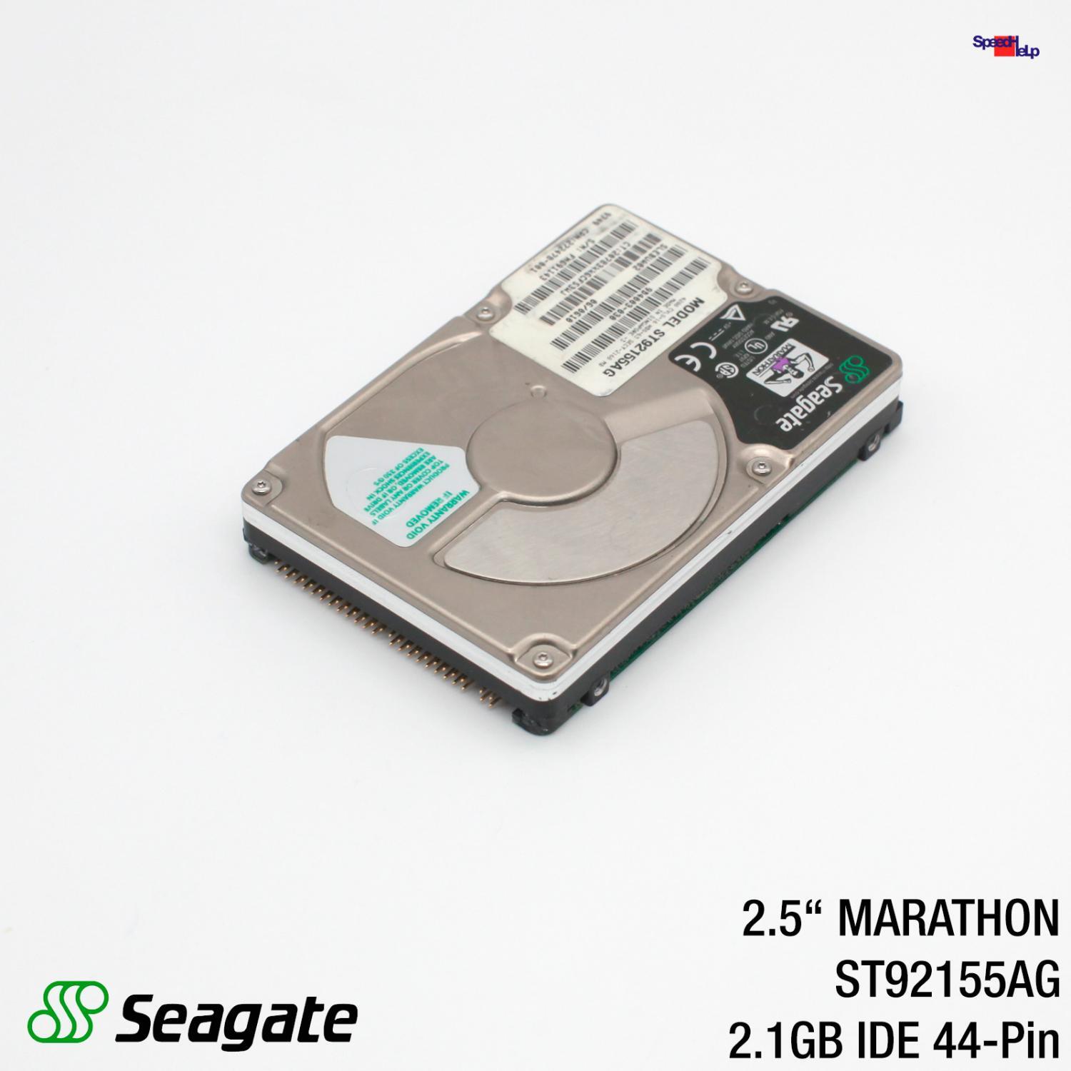 SEAGATE MARATHON ST92155AG 2.1GB 2168MB HDD HARD DRIVE IDE 44 PIN NOTEBOOK 2.5"