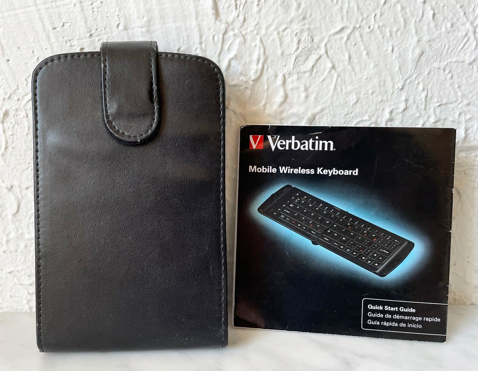 Verbatim Mobile Wireless Bluetooth Keyboard - 97537 Black Folding Keyboard