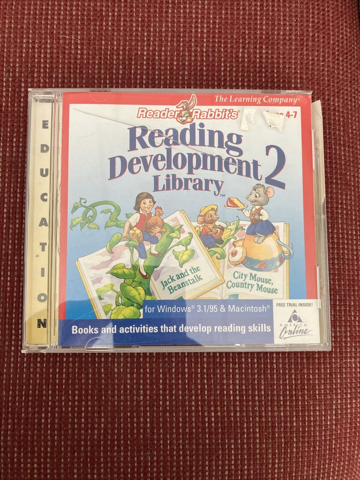 Reader Rabbit Reading Development Library 2 PC CD Children\'s Learning Letters +