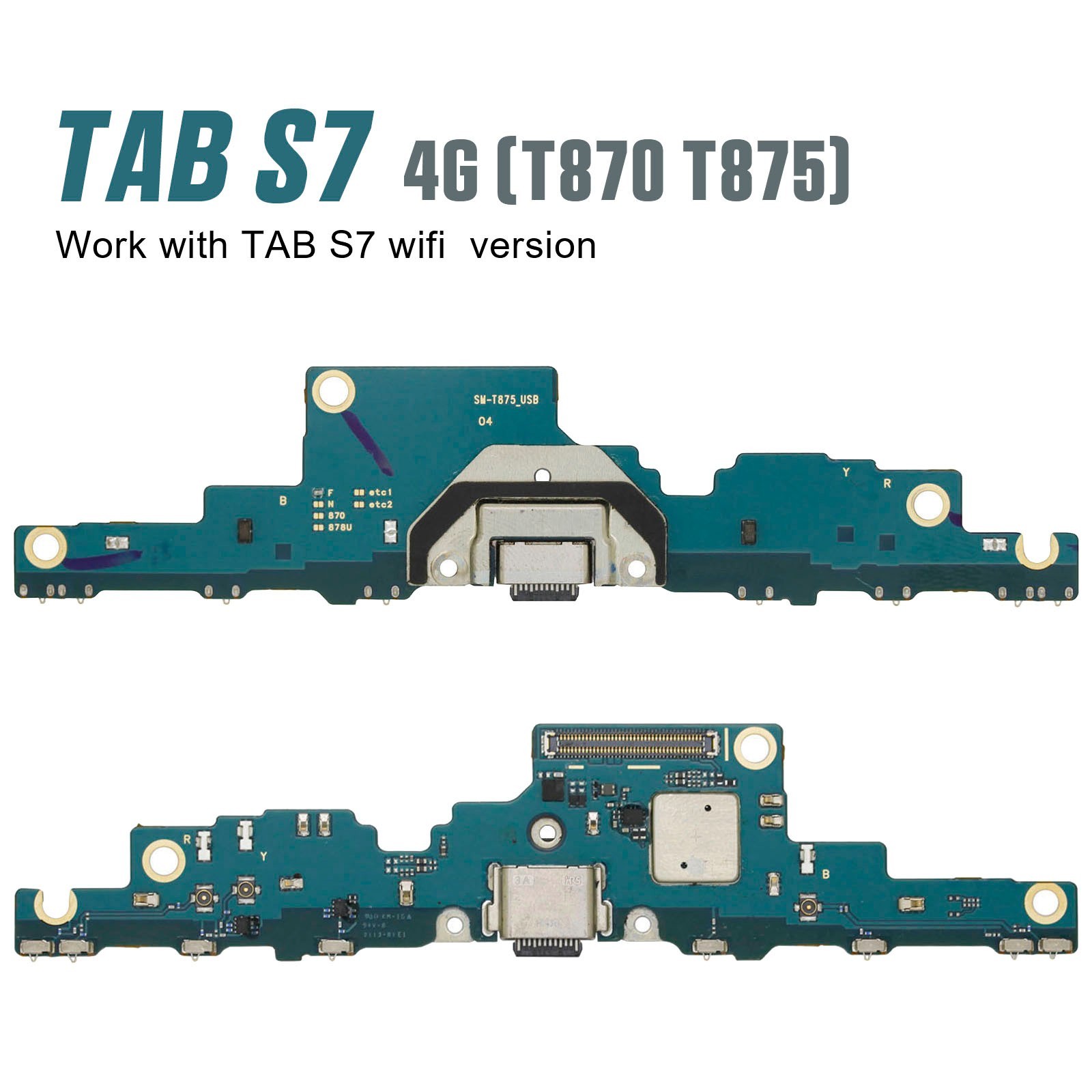 USB Charging Port Board Replacement For Samsung Galaxy TAB S7 USA VERSION