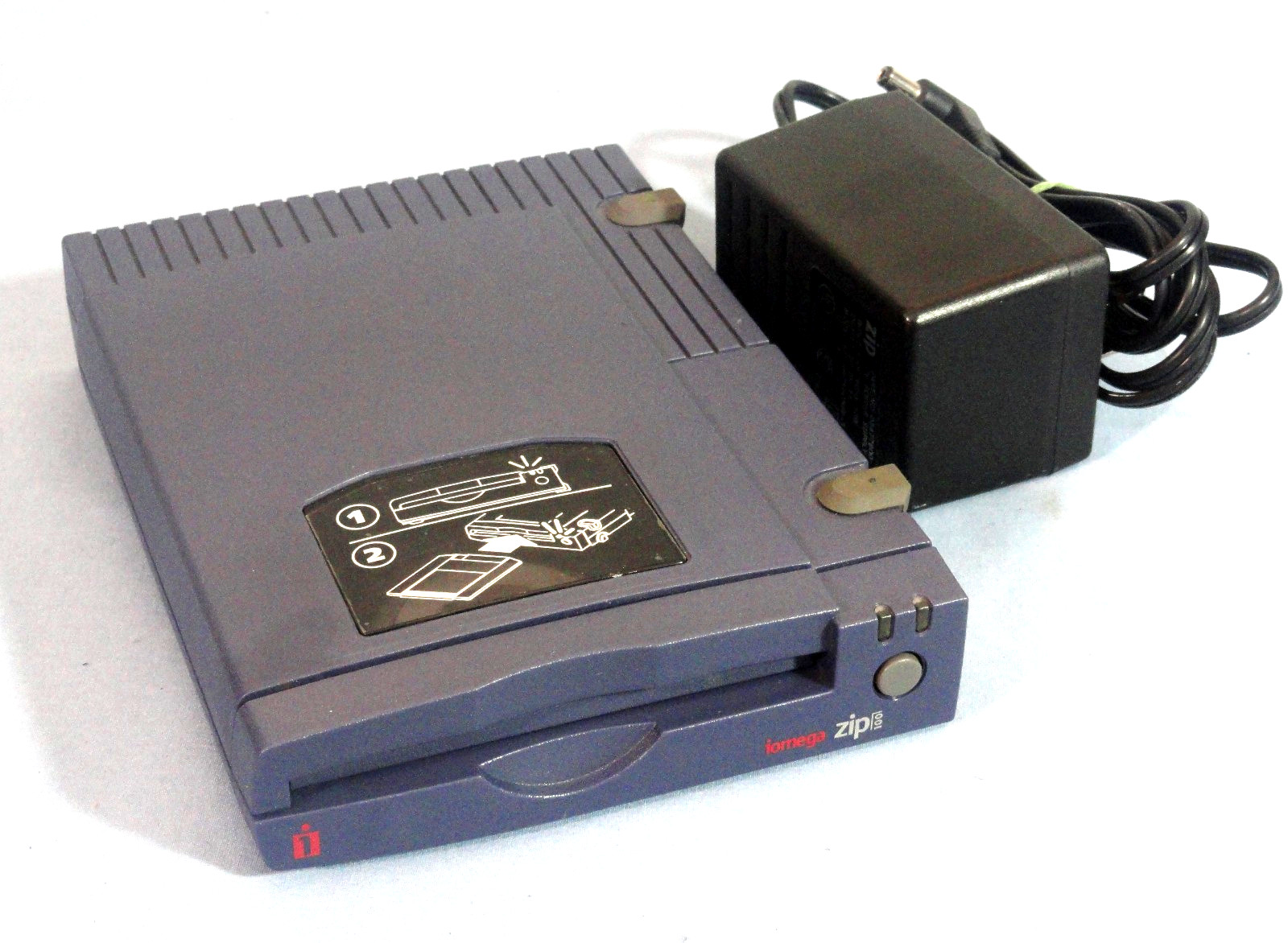 iOmega Zip 100 External Drive Z100S2 SCSI Parallel 02644D00 w/ Power Supply Cord