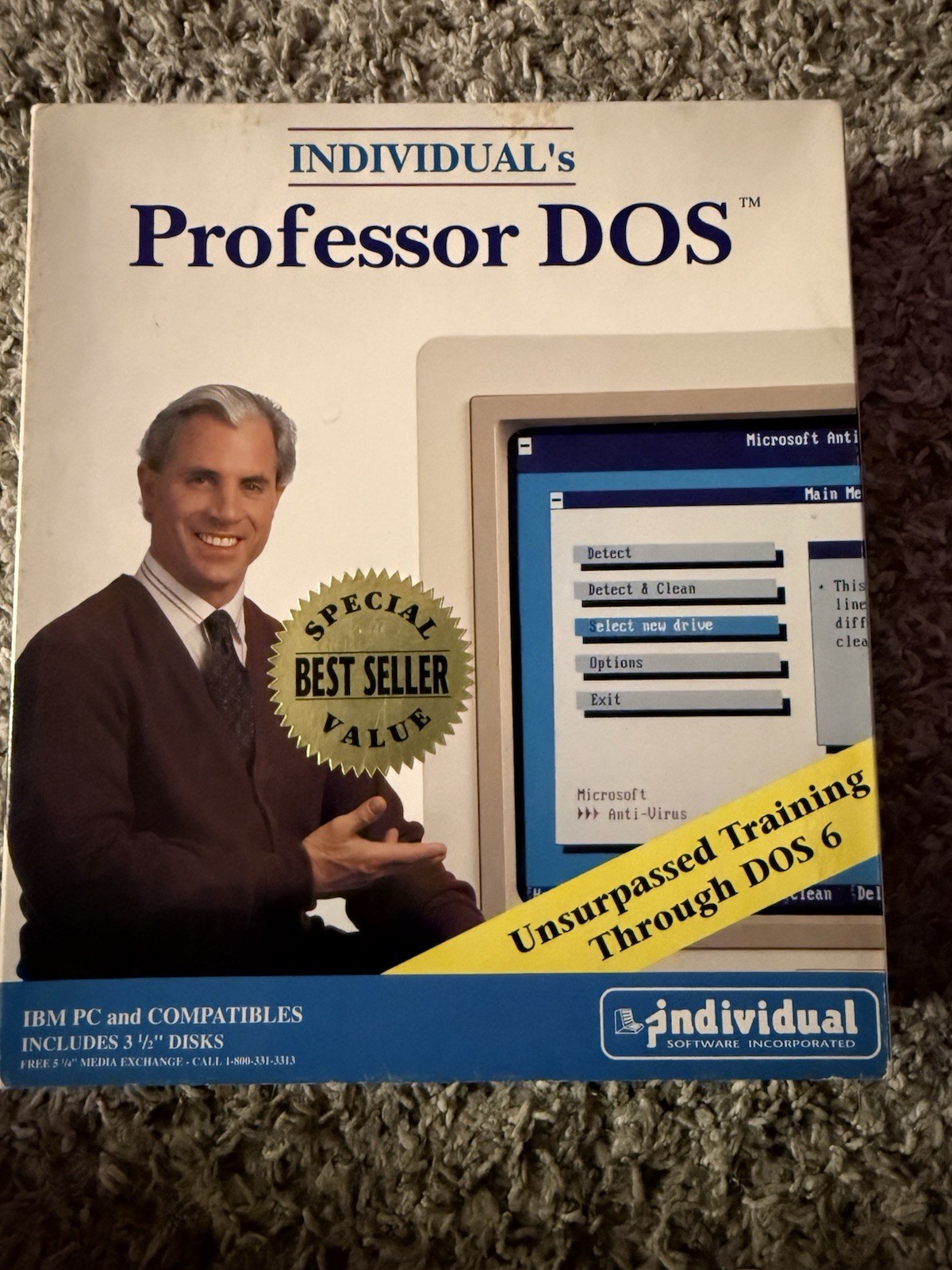 Individual’s Professor DOS Software For IBM PC and Compatibles Training 1991-93