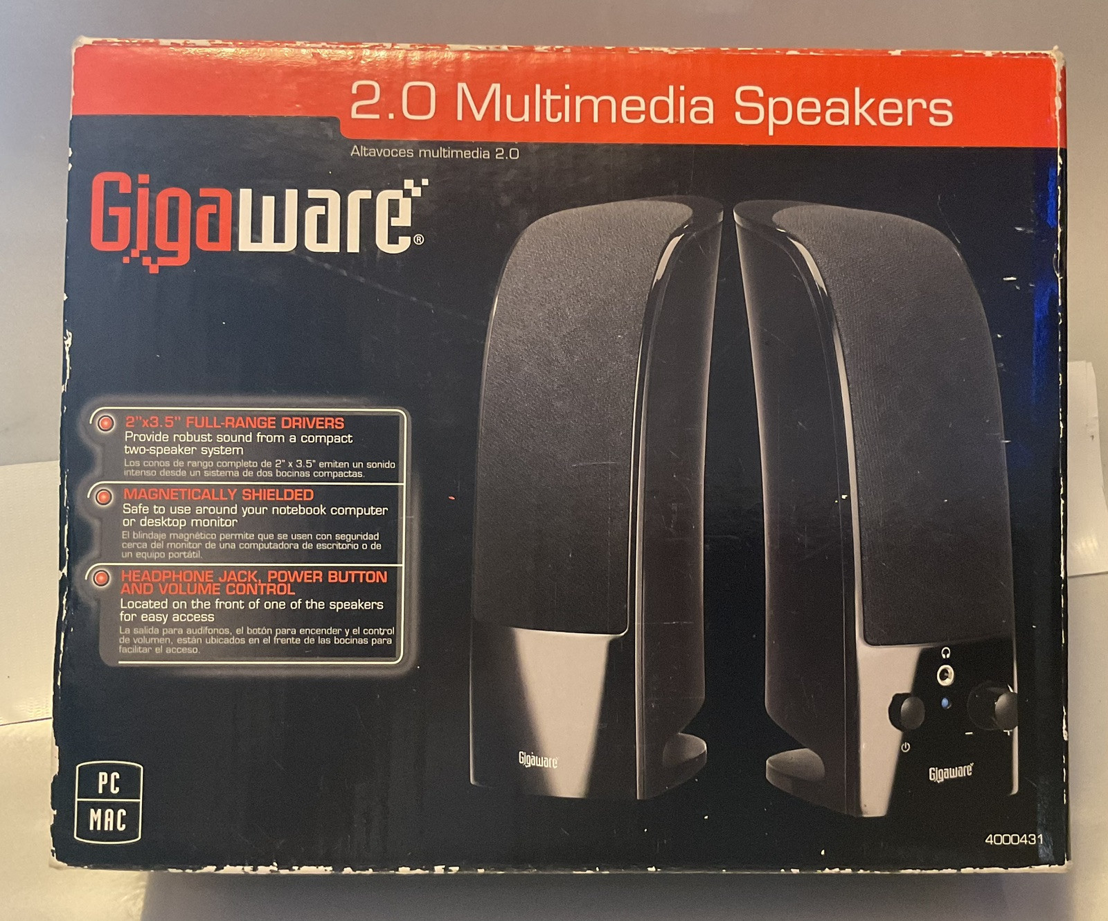 Gigaware 2.0 Multimedia Speakers NEW Bn142