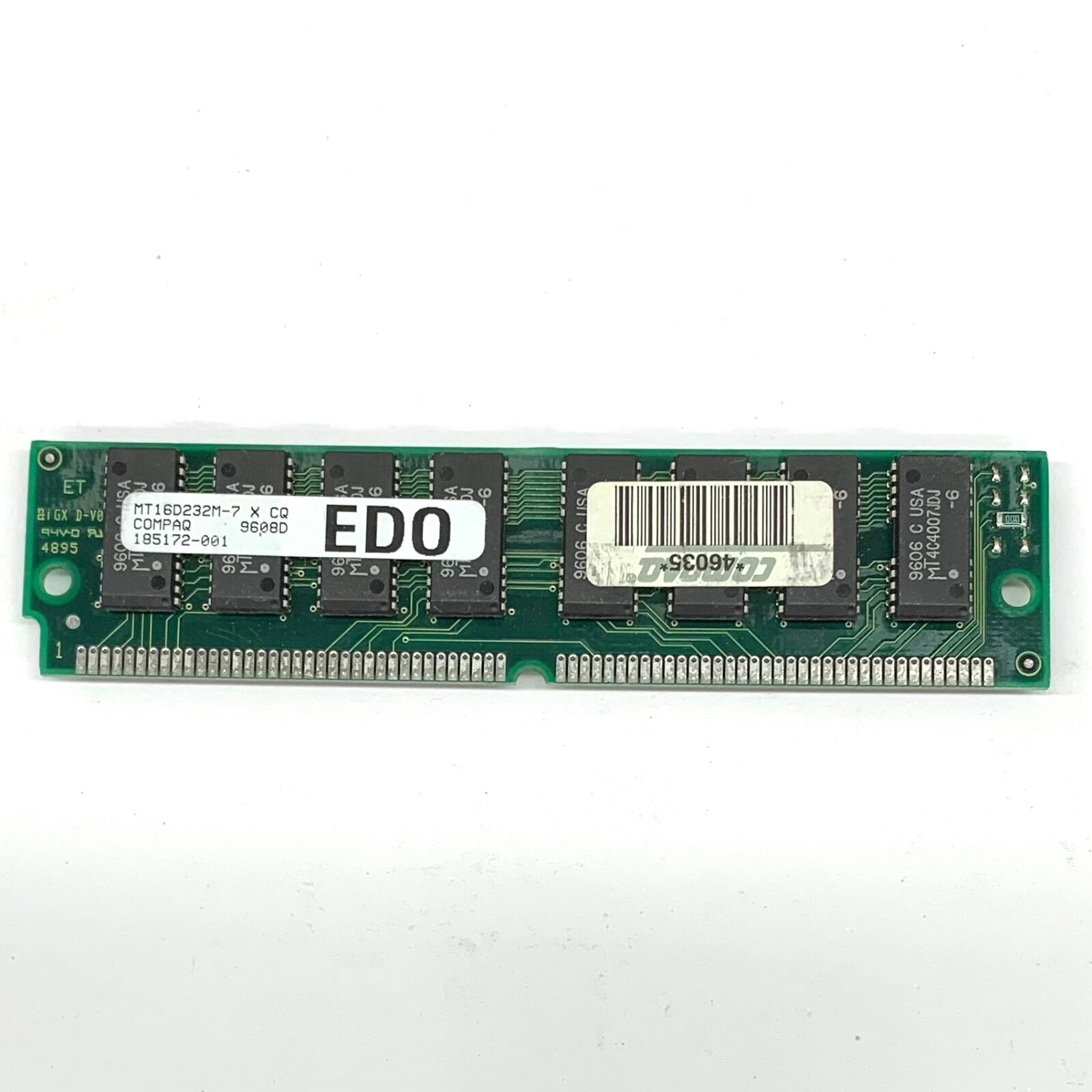 COMPAQ 185172-001 236657-001 8MB 72 PIN 70NS EDO SIMM DP 5100 5150 5133