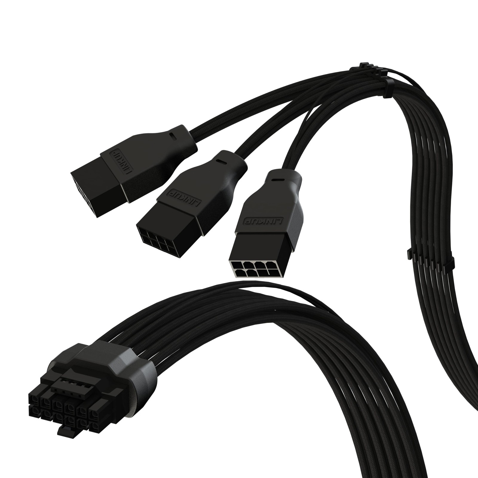 12VHPWR GPU Power Extension Cable Fits RTX 5070/5080 12+4 3x8 Pin PCIe 40cm