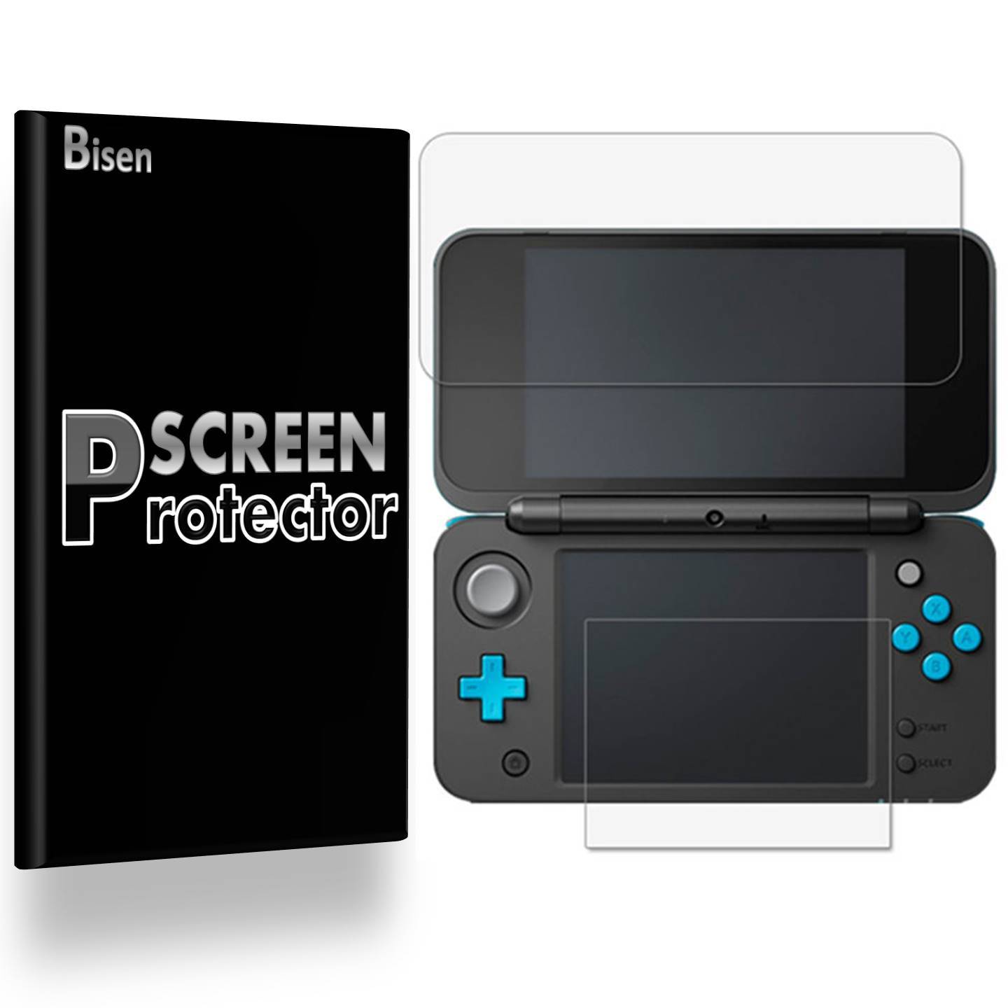 Nintendo 2DS XL (2017) [4-PACK BISEN] Clear Screen Protector Guard Shield Saver