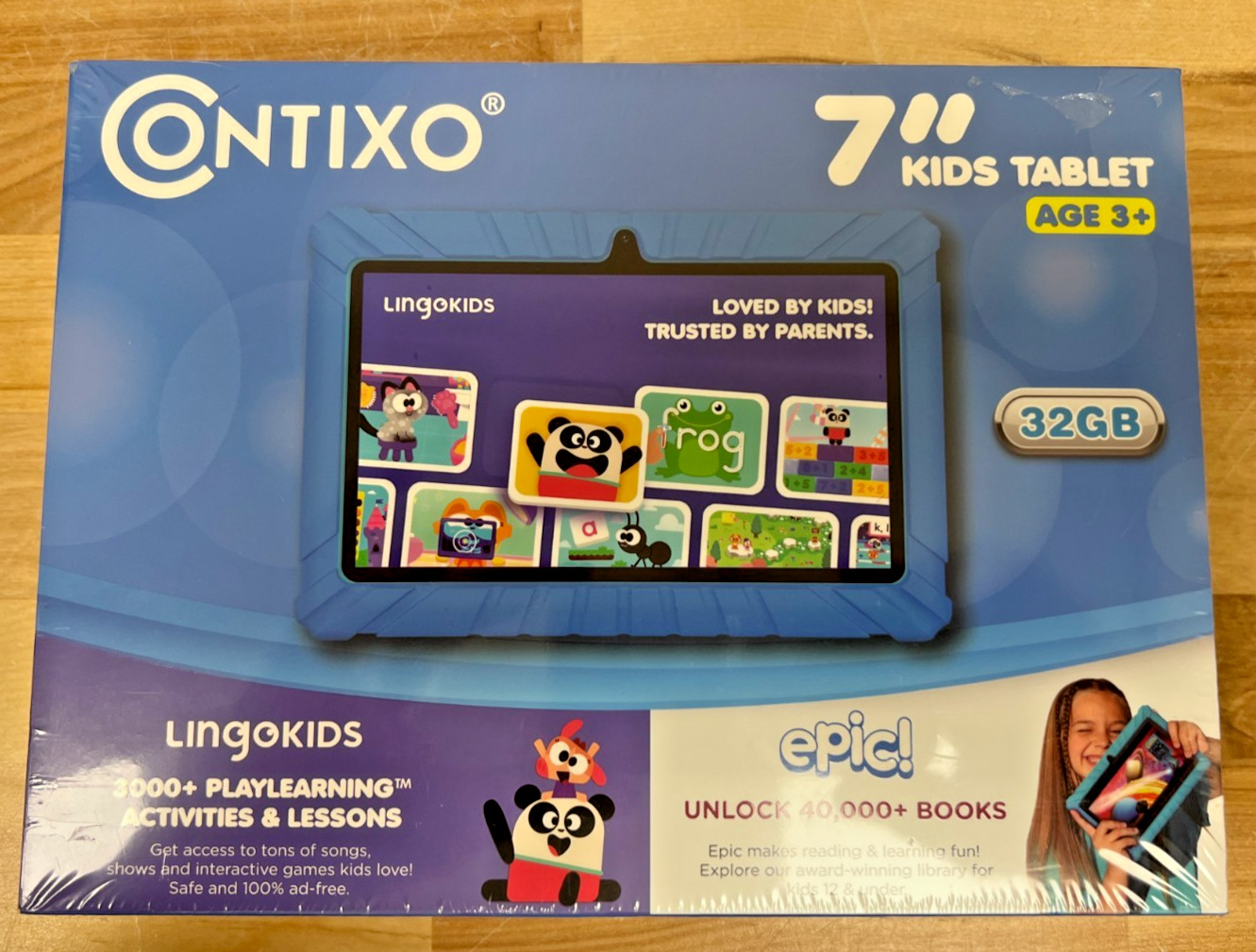 Contixo V8-2 - 7" 32 GB Kids' Tablet - Blue - Sealed NIB