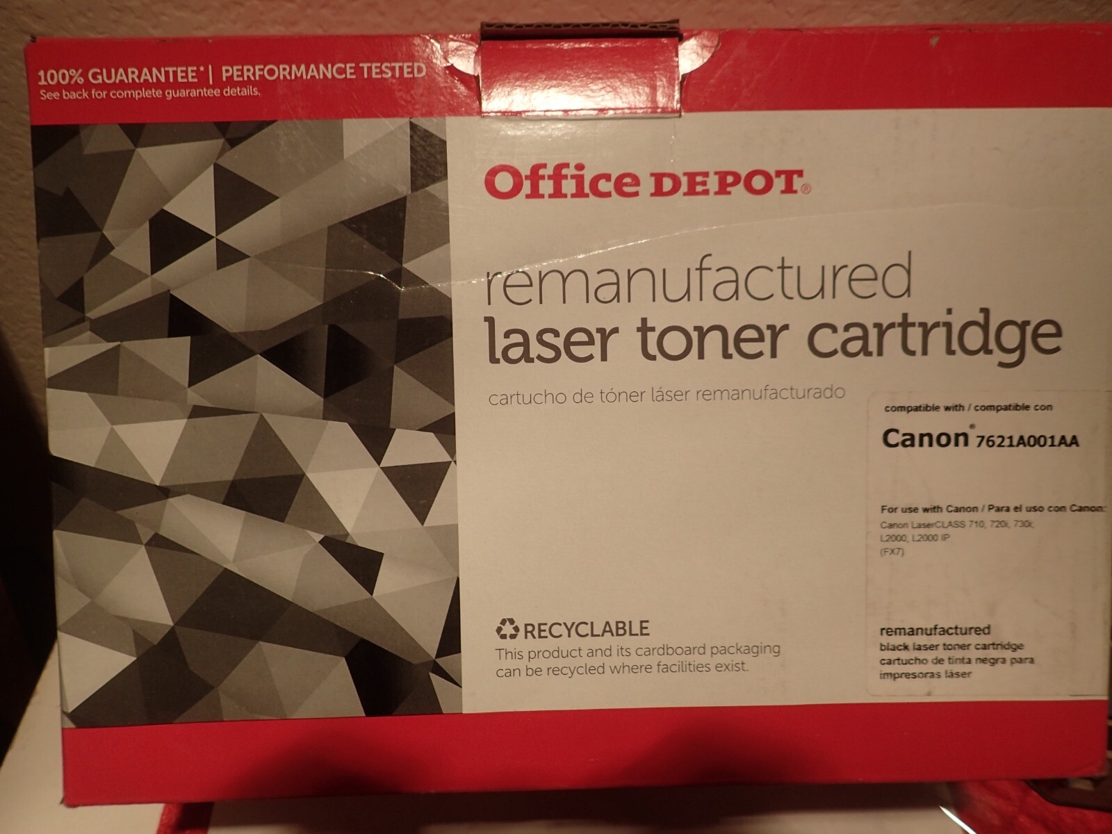 Office Depot - Remanufactured - 7621A001AA - TONER BLACK OFFICEMAX - NOS